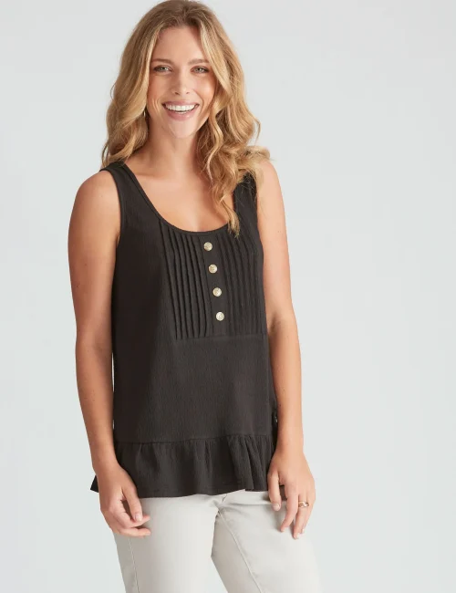 Classic Black Sleeveless Top