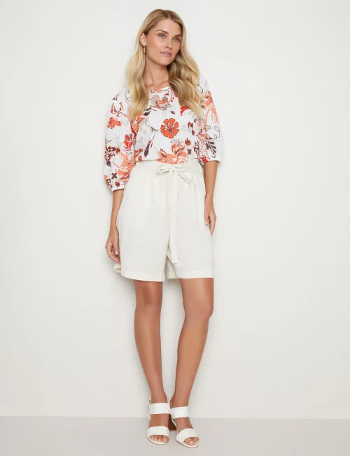 Women's Classic White Shorts